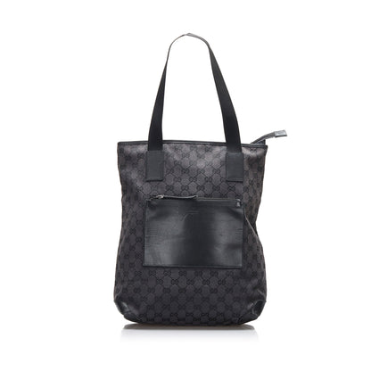 Gucci Tote Bag Black GG Canvas