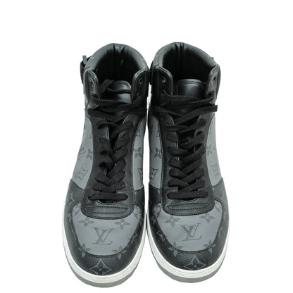 Louis Vuitton Monogram Graphite Rivoli Trainer Boot 10