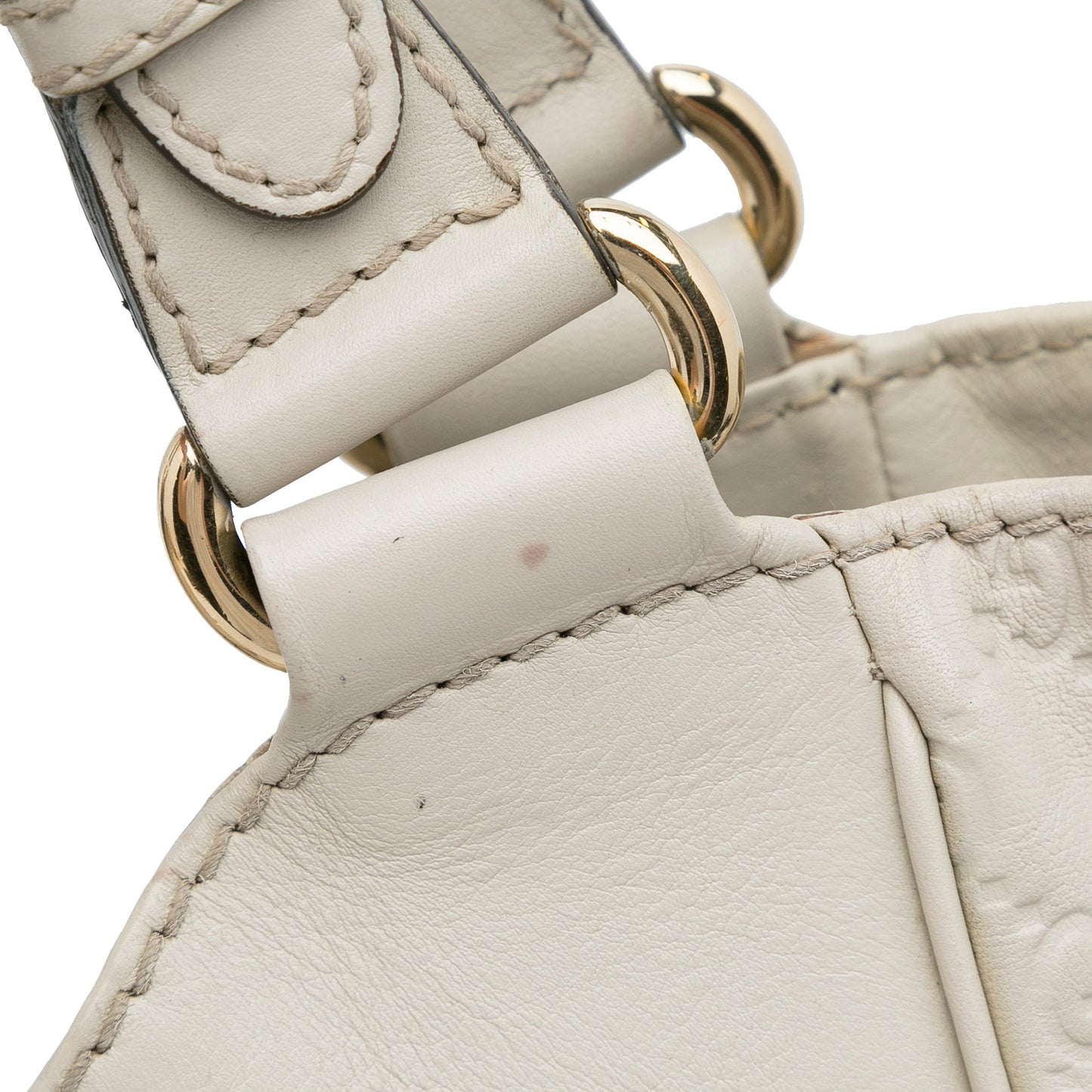 White Gucci Large Guccissima Charlotte Tote