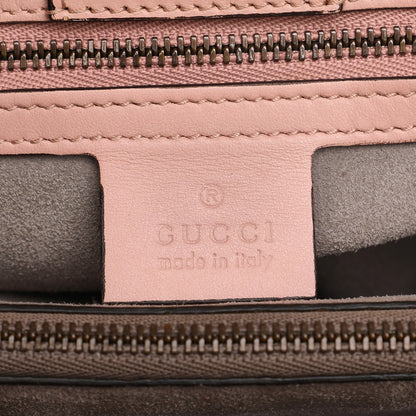 Pink Gucci Medium GG Marmont Matelasse Tote Satchel