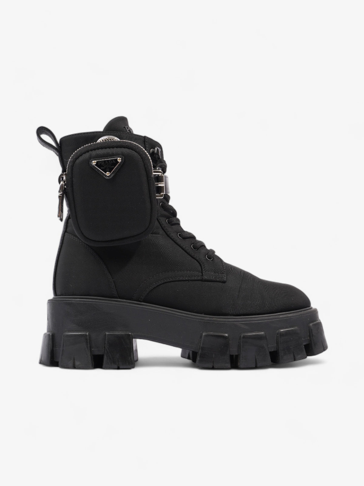 Prada Monolith Boots 60 Black Re Nylon EU 37 UK 4