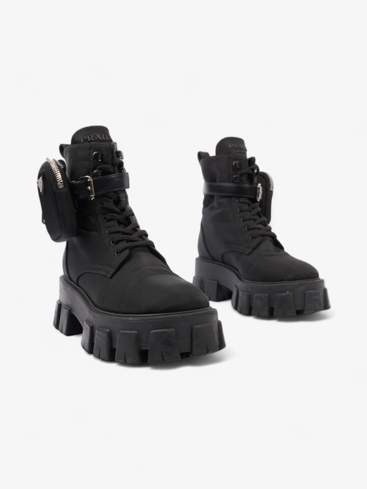 Prada Monolith Boots 60 Black Re Nylon EU 37 UK 4
