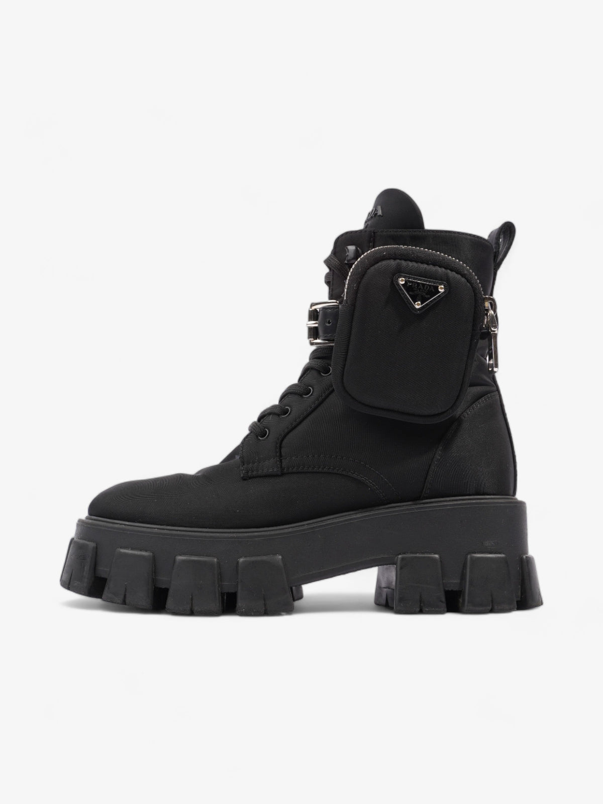 Prada Monolith Boots 60 Black Re Nylon EU 37 UK 4
