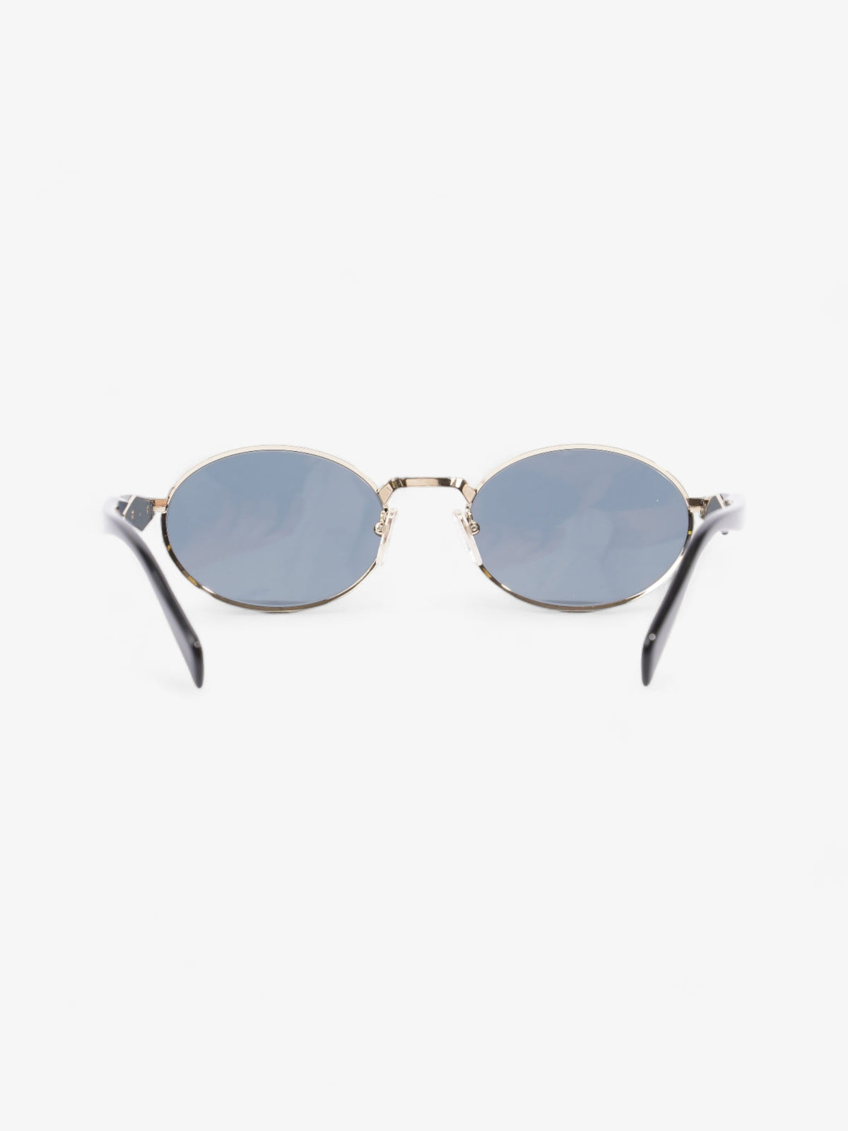 Prada Oval Sunglasses Gold / Black Base Metal 140mm