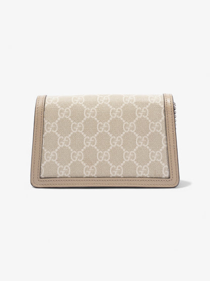 Gucci Super Mini Dionysus Beige and white GG Supreme Coated Canvas