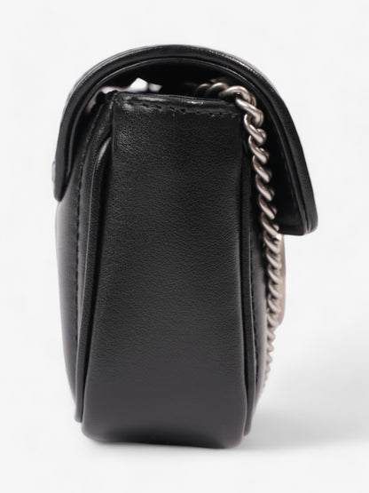 Gucci GG Marmont Black Matelasse Leather Super Mini
