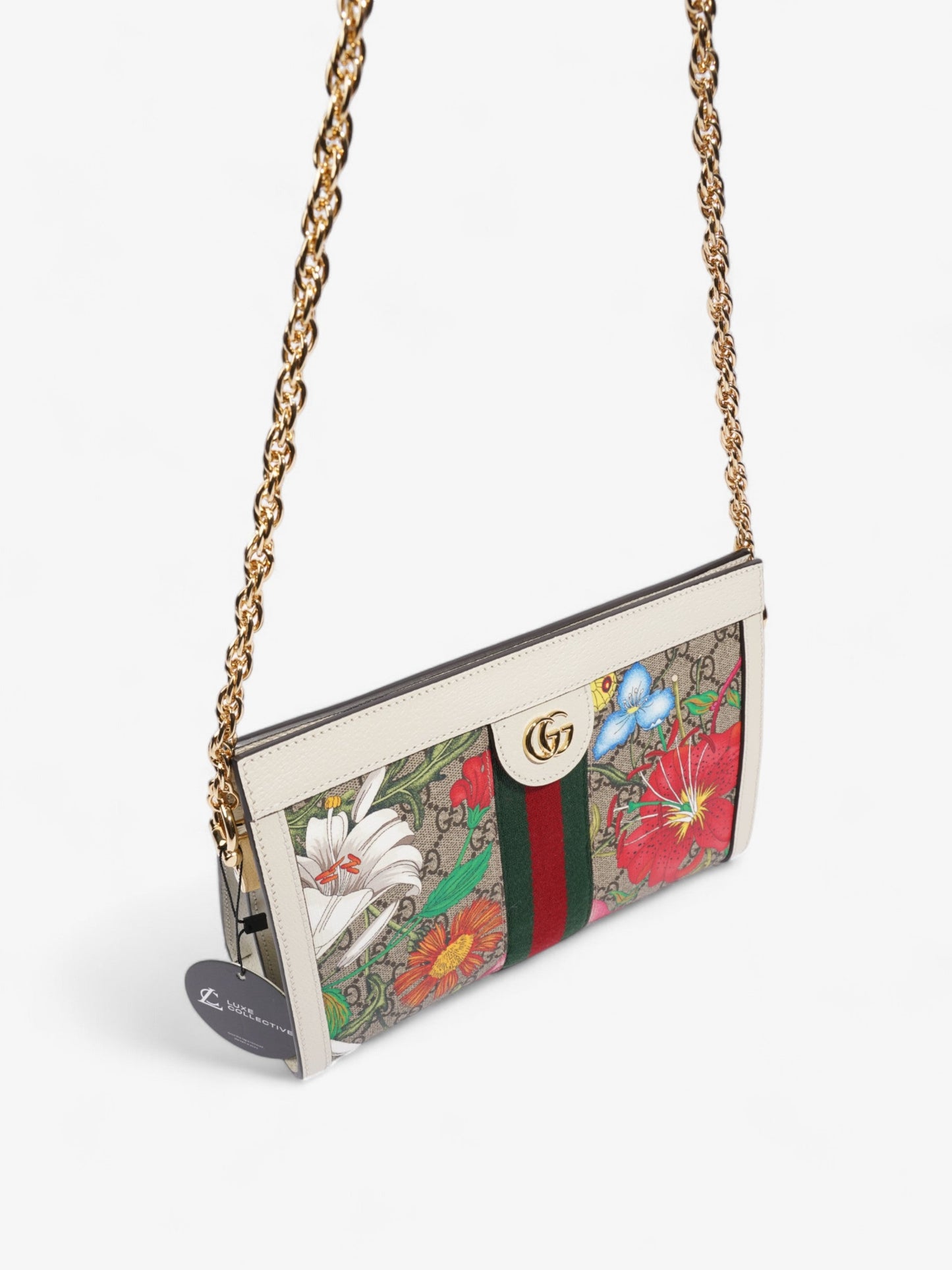 Gucci GG Flora Ophidia GG Supreme / White / Multicoloured Canvas