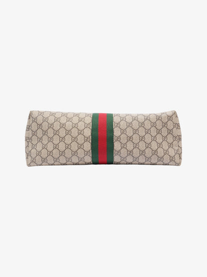 Gucci Ophidia Tote Supreme / Green / Red Coated Canvas Medium