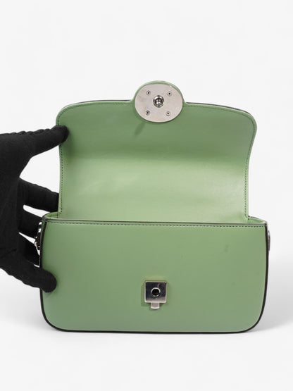 Gucci GG Shoulder Bag Light Green Leather Mini