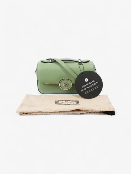 Gucci GG Shoulder Bag Light Green Leather Mini