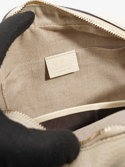 Gucci Bree Beige And Ebony GG Supreme Canvas