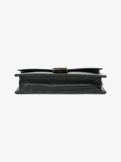 Gucci Interlocking GG Chain Wallet Black Leather