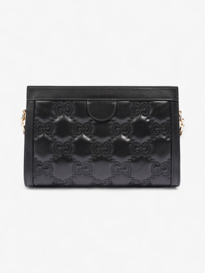 Gucci GG Shoulder Bag Black Matelasse Leather Small