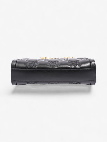 Gucci GG Shoulder Bag Black Matelasse Leather Small
