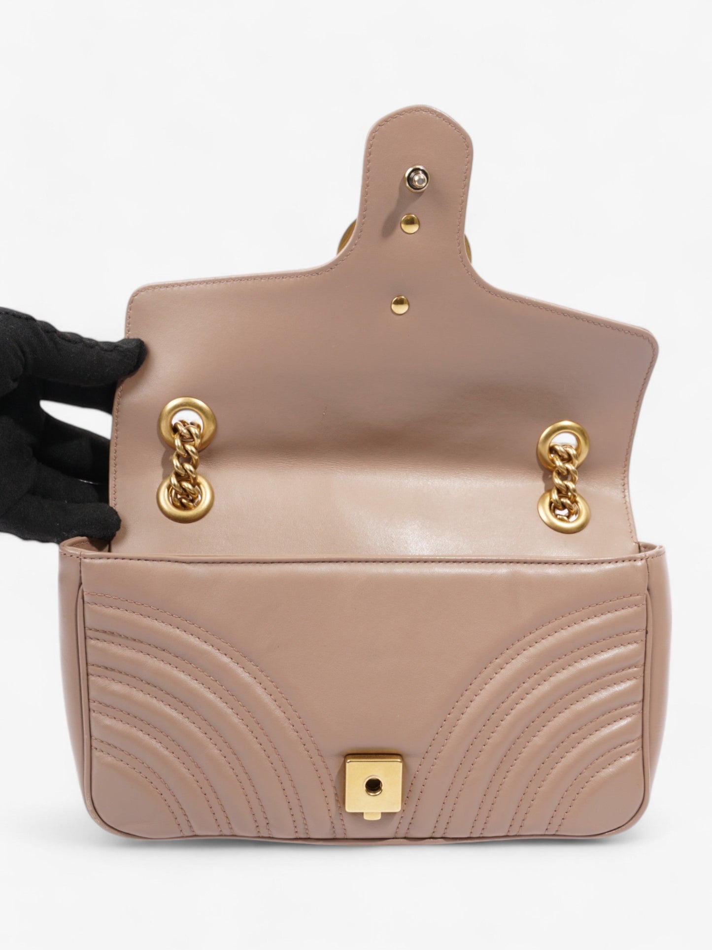 Gucci GG Marmont Dusty Pink Matelasse Leather Small