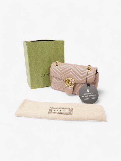 Gucci GG Marmont Dusty Pink Matelasse Leather Small