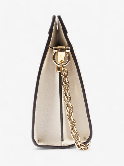 Gucci Ophidia Chain White / GG Flora Coated Canvas Small