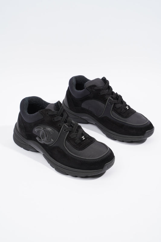Chanel CC Logo Sneaker Black Re Nylon EU 38 UK 5