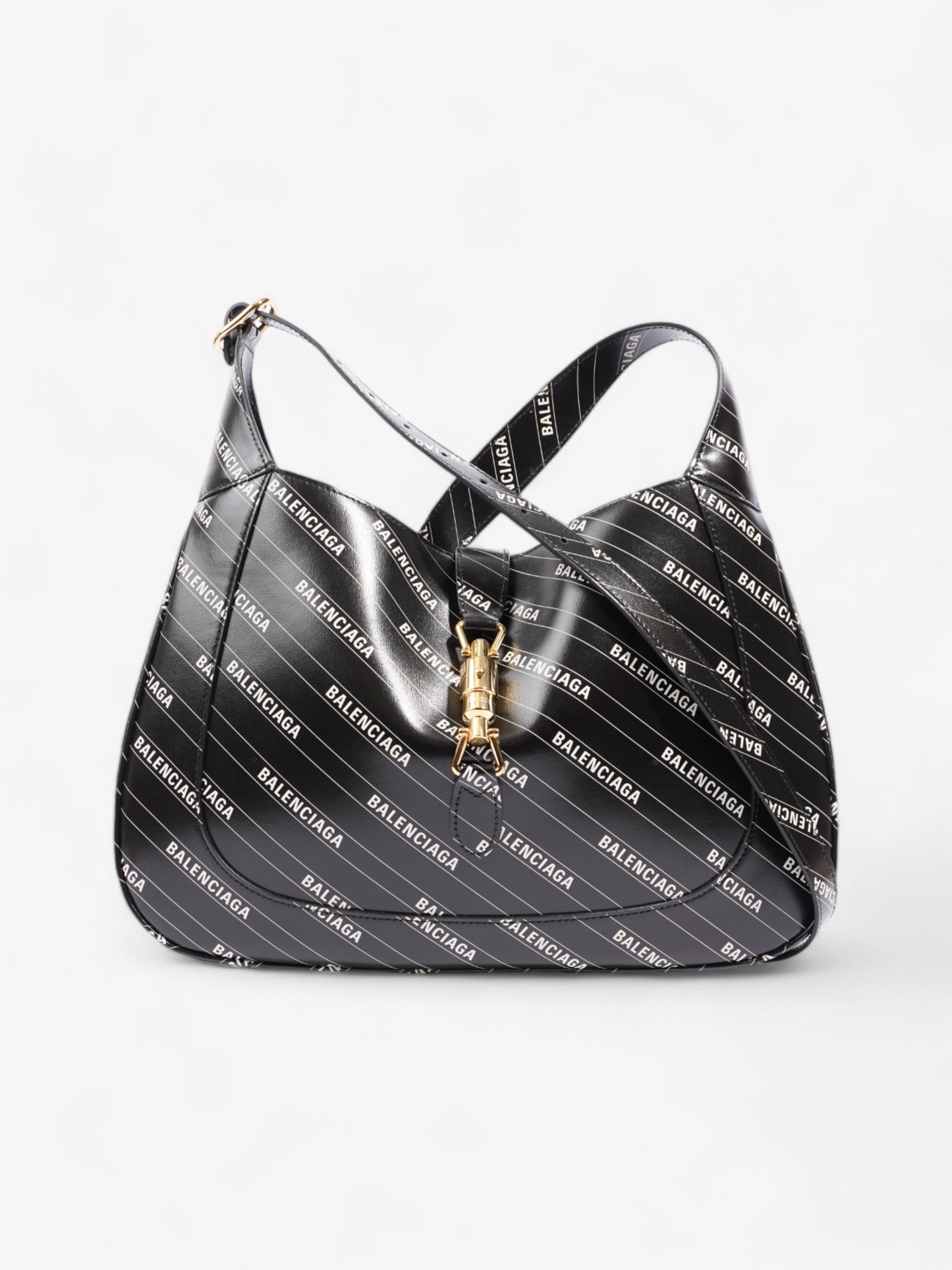 Gucci x Balenciaga Hacker Project Jackie Black / White Leather