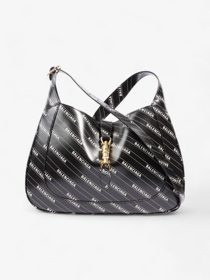 Gucci x Balenciaga Hacker Project Jackie Black / White Leather