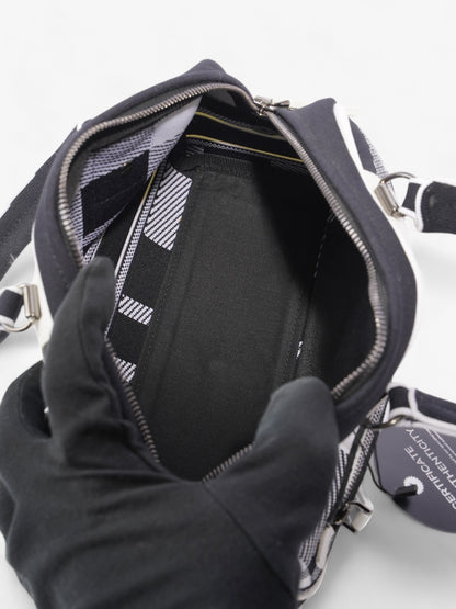 Christian Dior Vibe Zip Bowling Bag Black / White Cloth