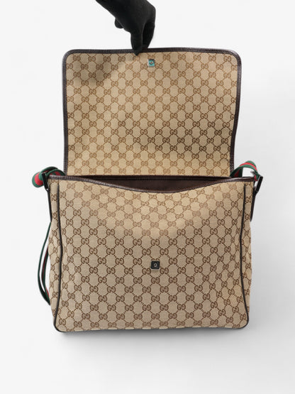 Gucci Messenger Bag Beige / Brown Canvas