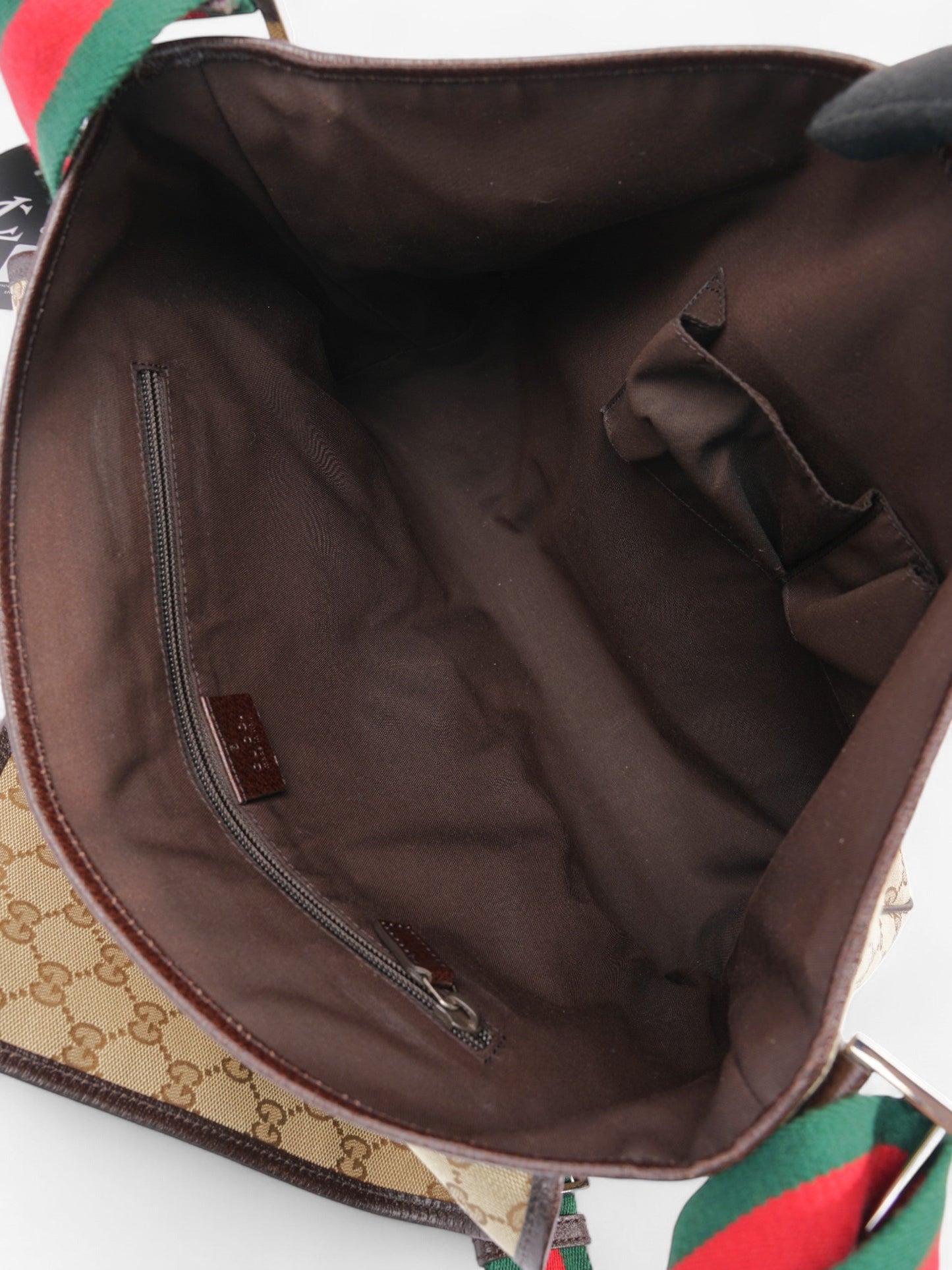 Gucci Messenger Bag Beige / Brown Canvas