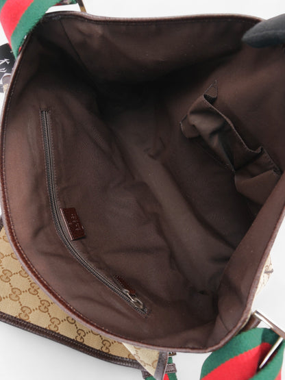 Gucci Messenger Bag Beige / Brown Canvas