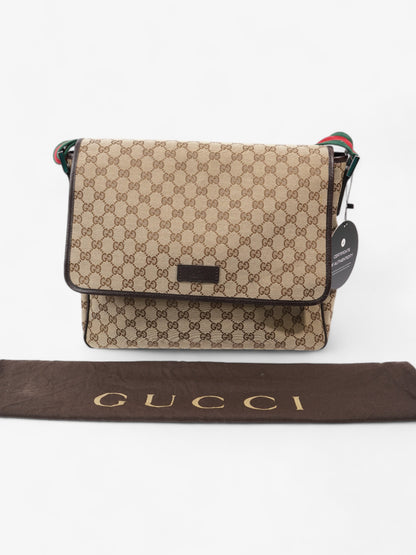 Gucci Messenger Bag Beige / Brown Canvas