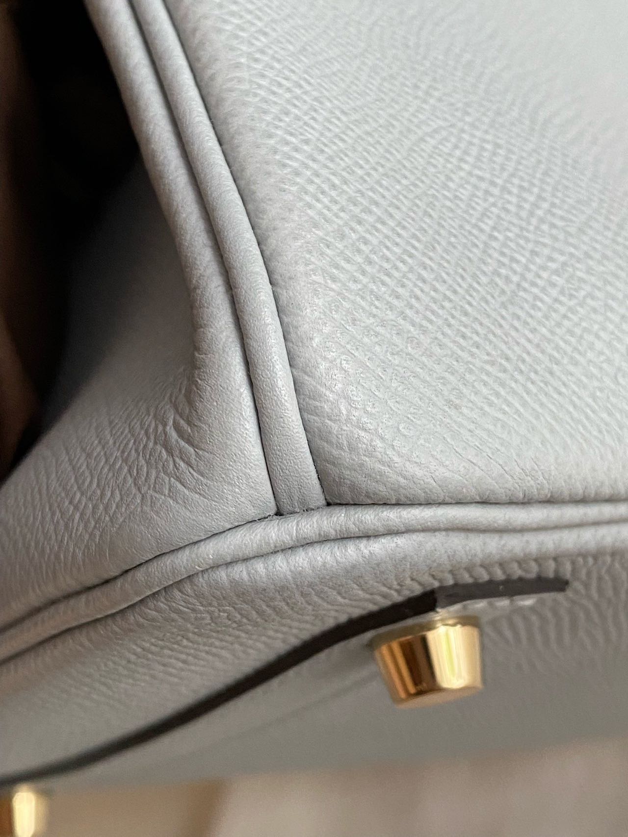 Pre-owned Certified Hermes Birkin 30 Bleu Glacier 8U Epsom Leather Golden Hardware, 2016 (X), w/ Full Set - box, dust bag, lock&key 