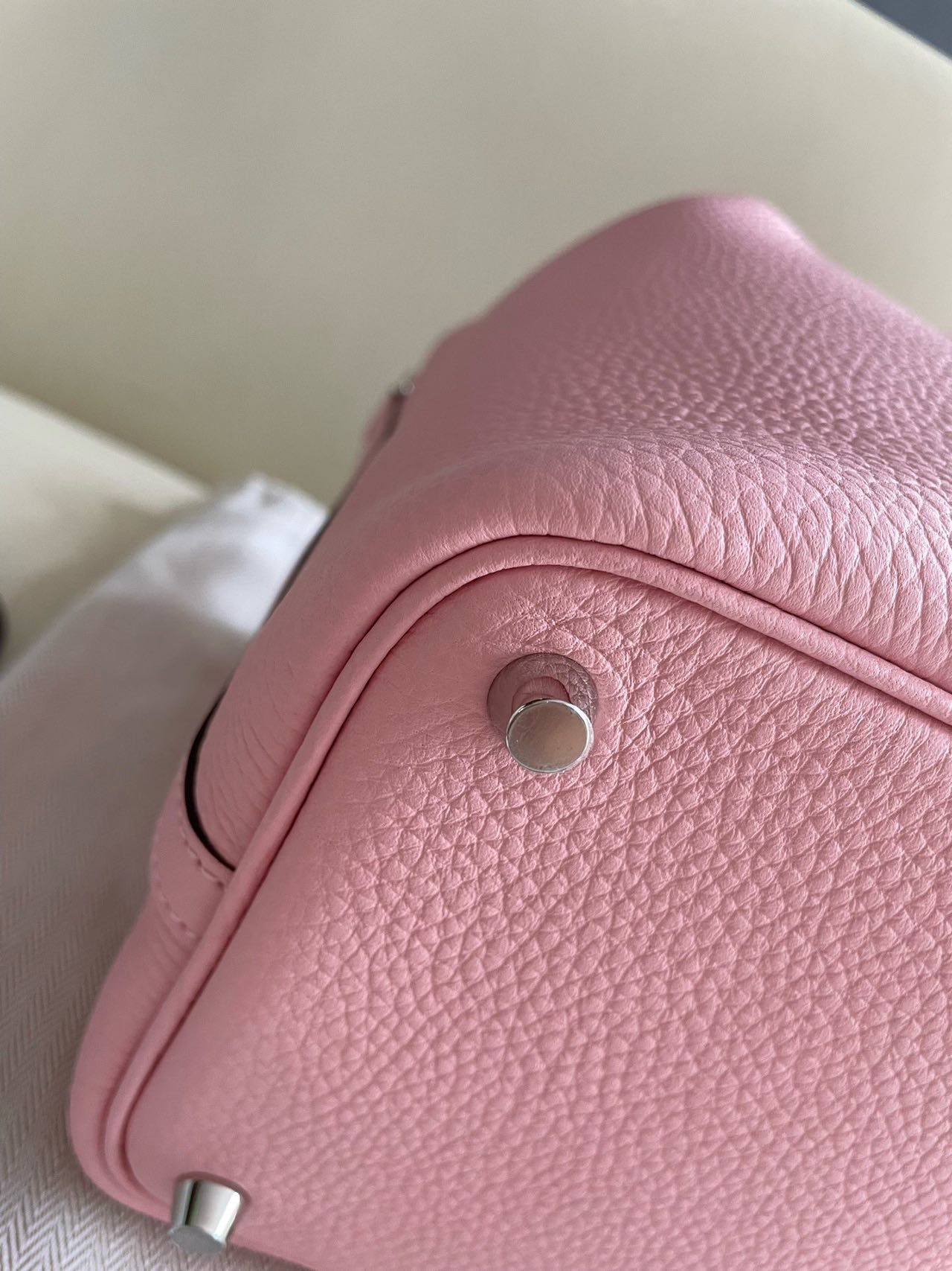 Pre-owned Certified Hermes Picotin 18 Rose Sakura 3Q Clemence Leather Silver Hw, 2024 (W), w/ Full Set - Box, dust bag, lock & key