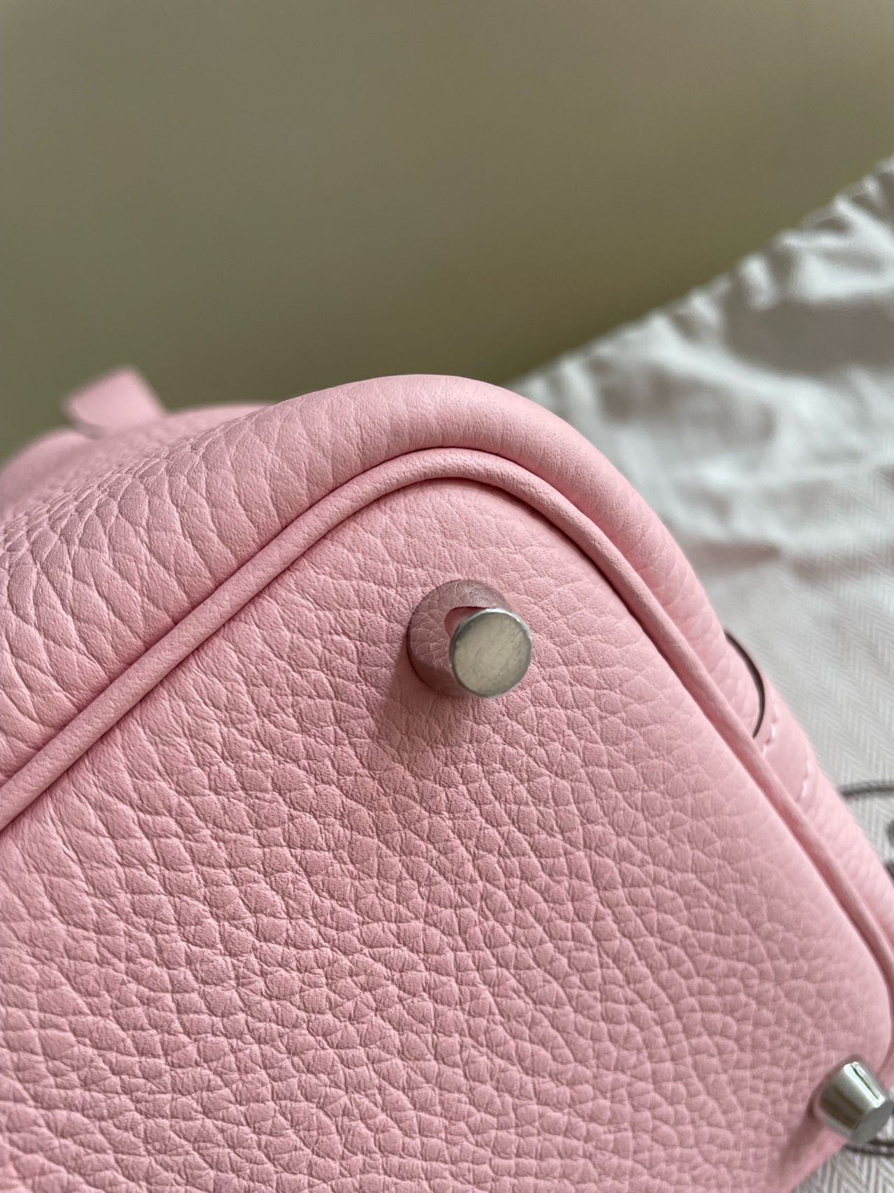 Pre-owned Certified Hermes Picotin 18 Rose Sakura 3Q Clemence Leather Silver Hw, 2024 (W), w/ Full Set - Box, dust bag, lock & key