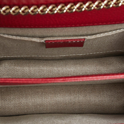 Gucci Interlocking G Red Dollar Calfskin