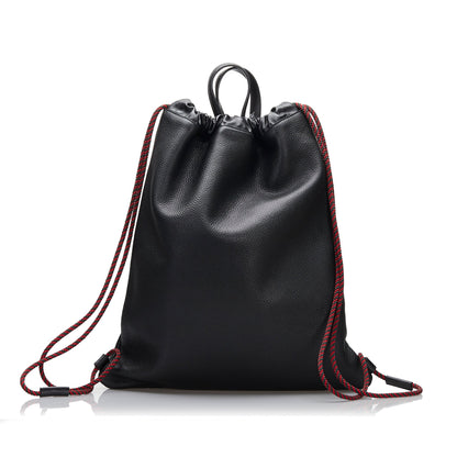 Gucci Logo Drawstring Backpack Black