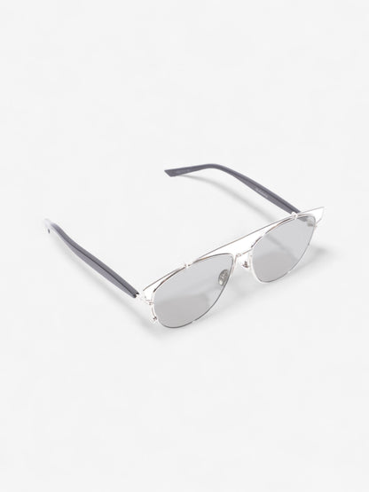 Christian Dior Technologic Sunglasses Silver / Black Acetate 145mm