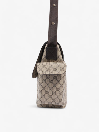 Gucci Baby Changing Bag GG Supreme / Brown Coated Canvas Medium