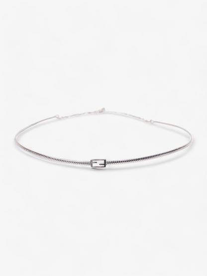 Fendi Small FF Choker Silver Base Metal