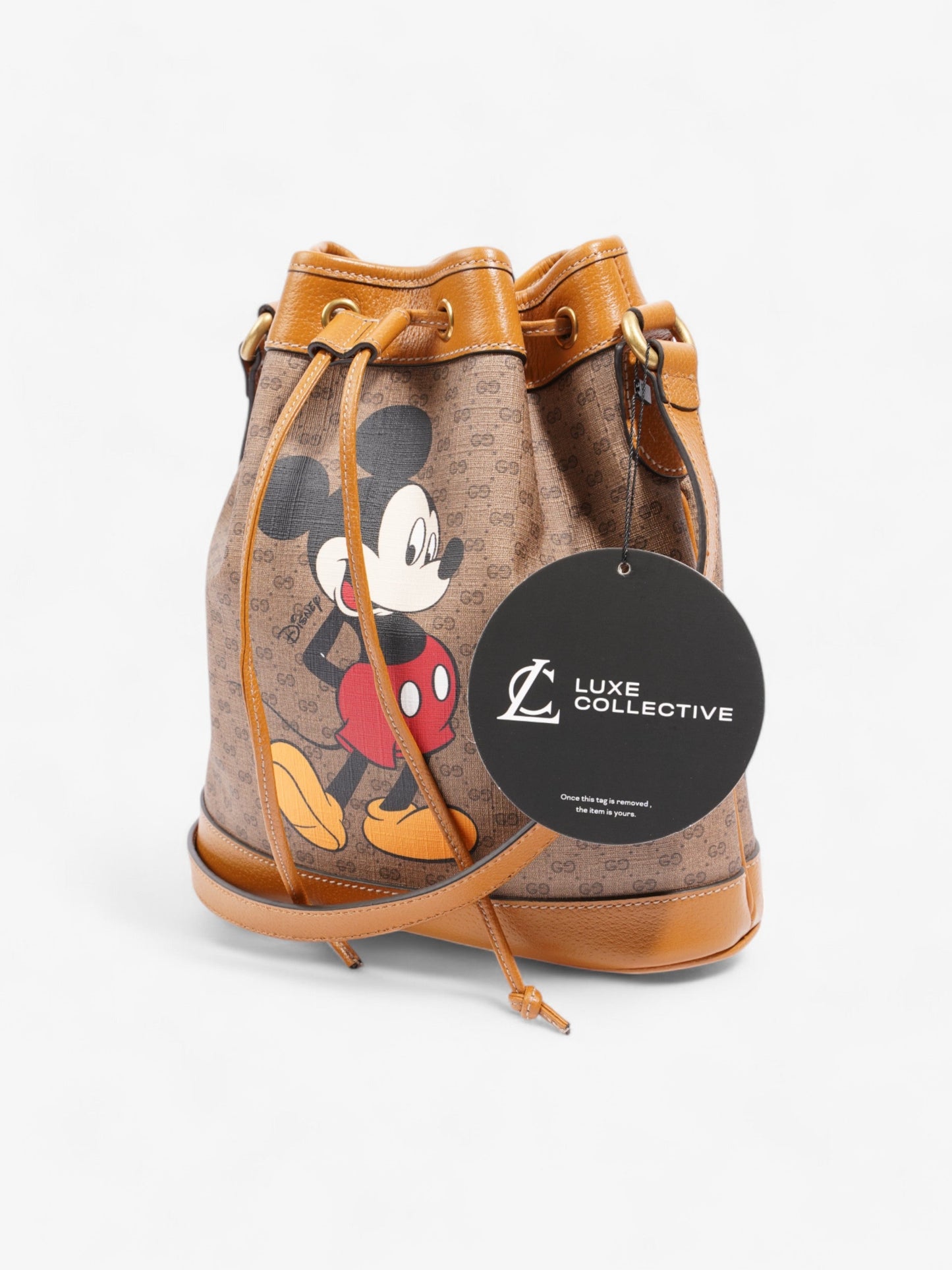 Gucci x Disney Bucket Bag GG Supreme / Tan Canvas