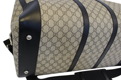 GUCCI GG Monogram Canvas Supreme Large Duffle Travel Bag 406381