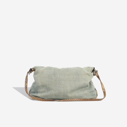 Fendi Baguette Bag - Denim and Python