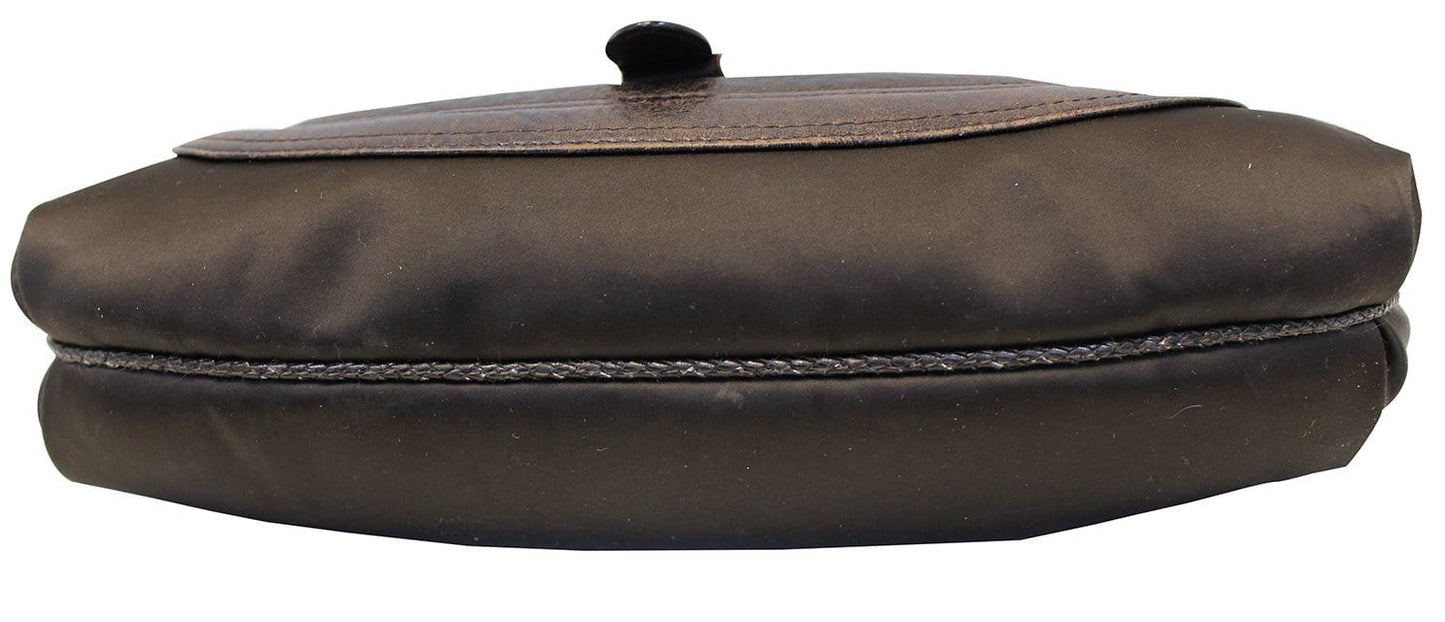 FENDI Brown Leather spy Hobo Bag