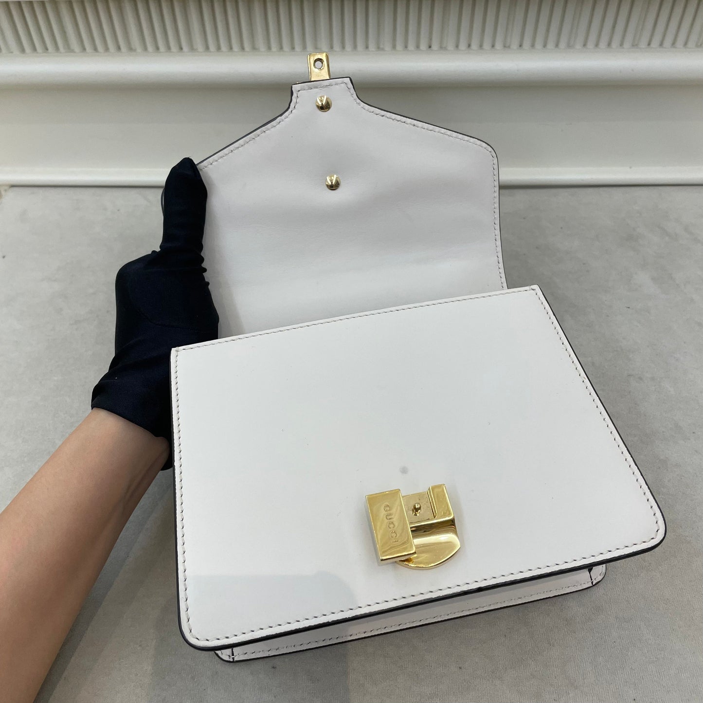 Gucci SyLouis Vuittonie Mini in White