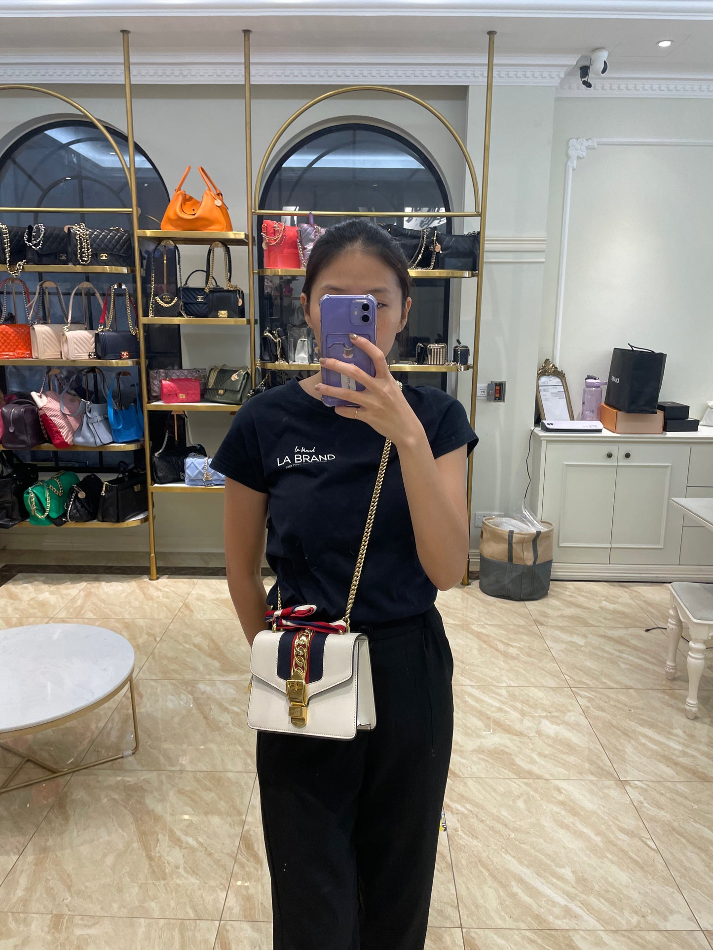 Gucci SyLouis Vuittonie Mini in White