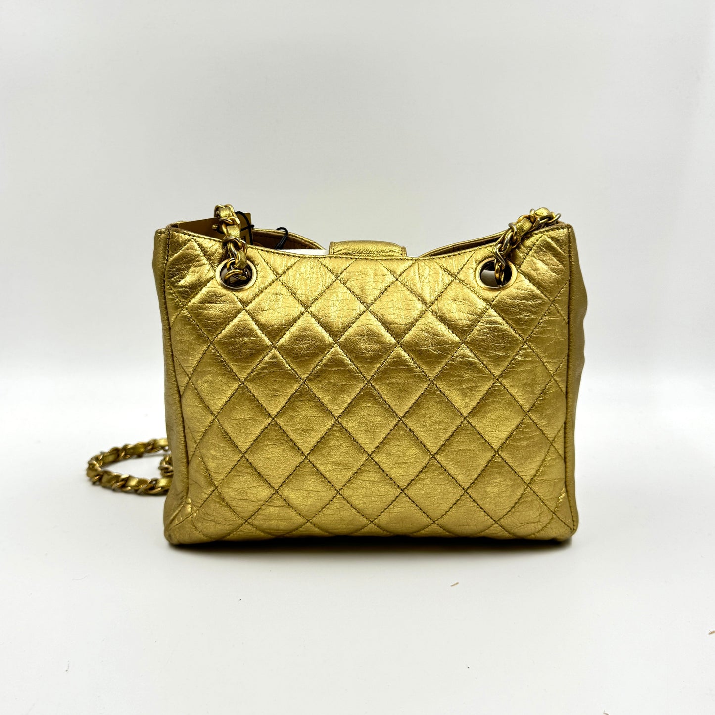 CHANEL Limited Edition Crystal CC Logo Shoulder Bag