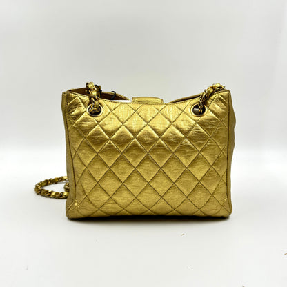 CHANEL Limited Edition Crystal CC Logo Shoulder Bag