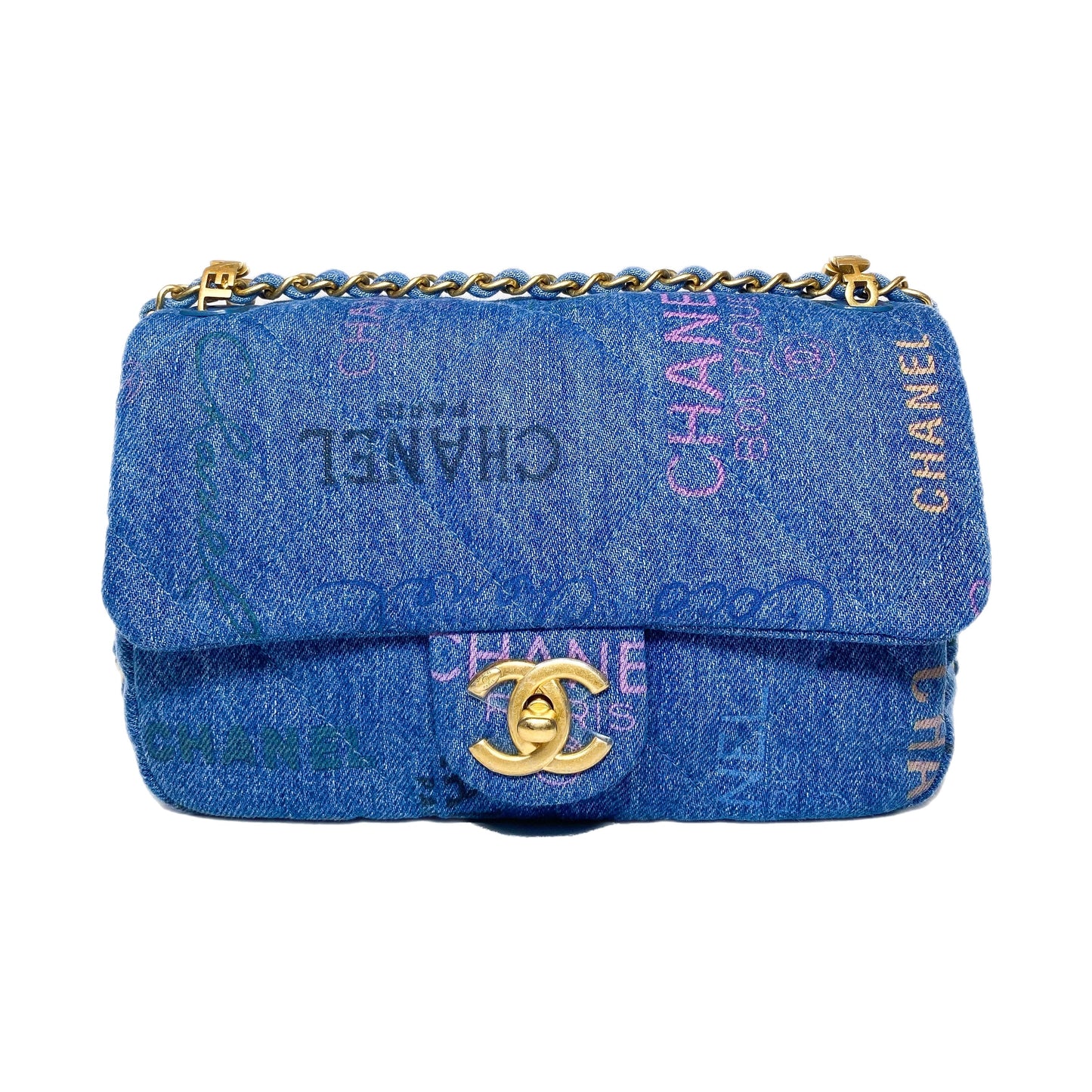 Chanel Flap Small Gold Shoulder Bag 5