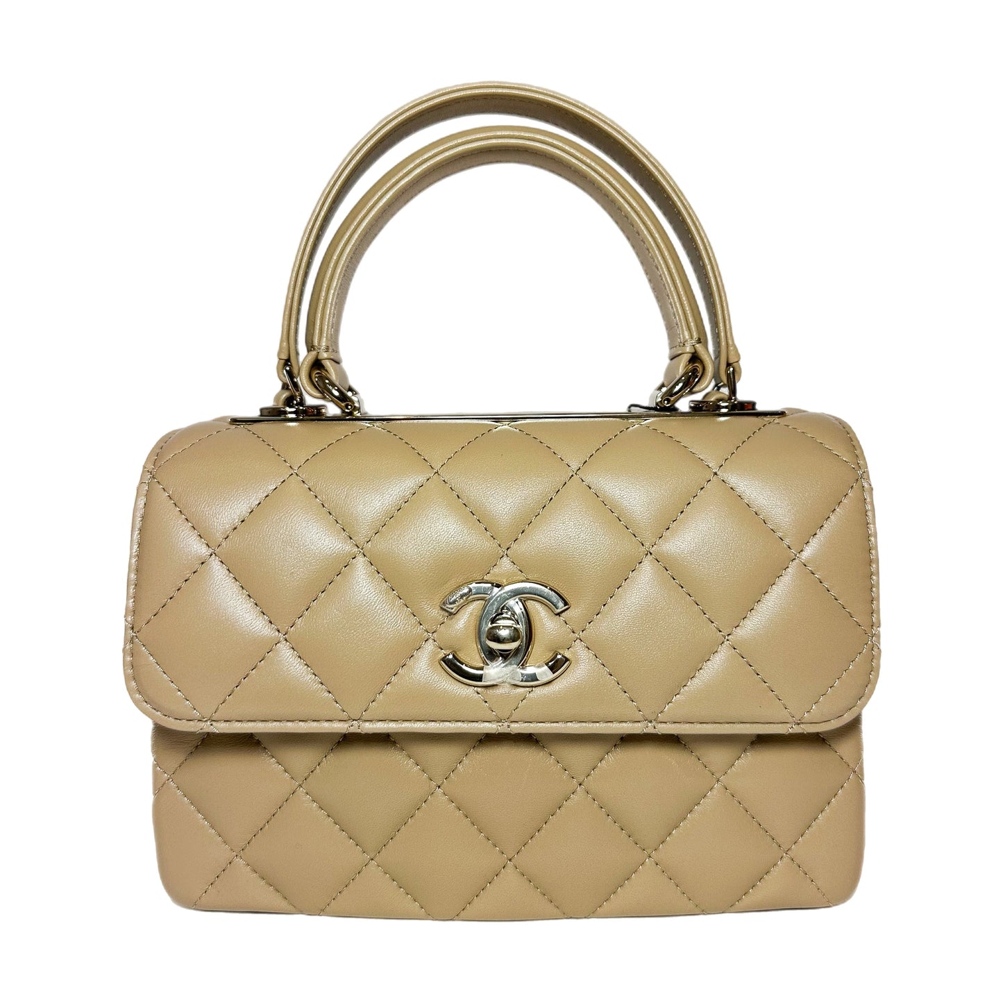 Chanel Flap Mini Lambskin Gold Shoulder Bag 2