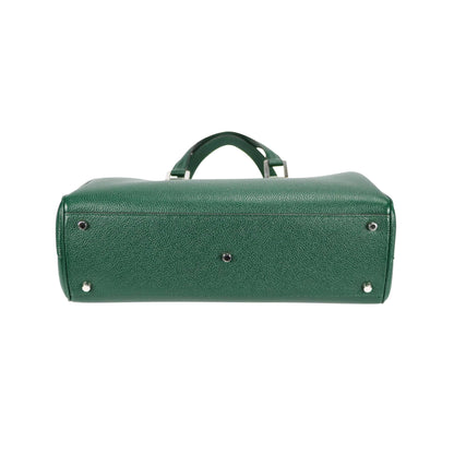 Gucci Zumi Handbag Dark Green Grained Leather