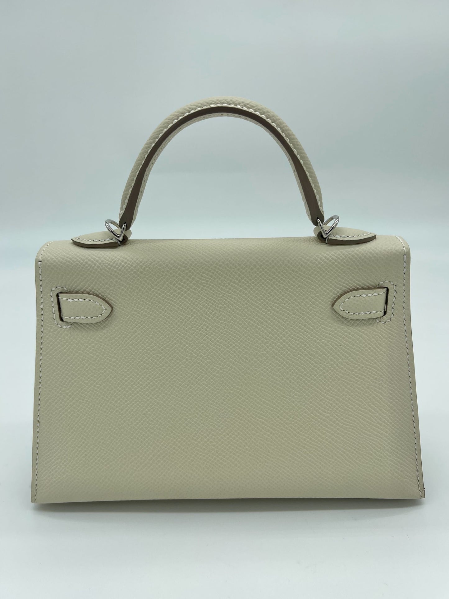 Hermes Kelly 20 Mini Epsom Nata Palladium Hardware