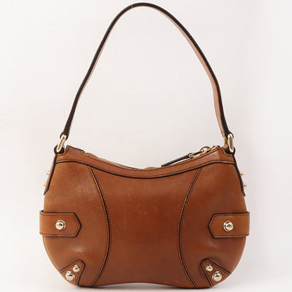 Gucci Horse Bit Plate Mini Handle Bag Brown